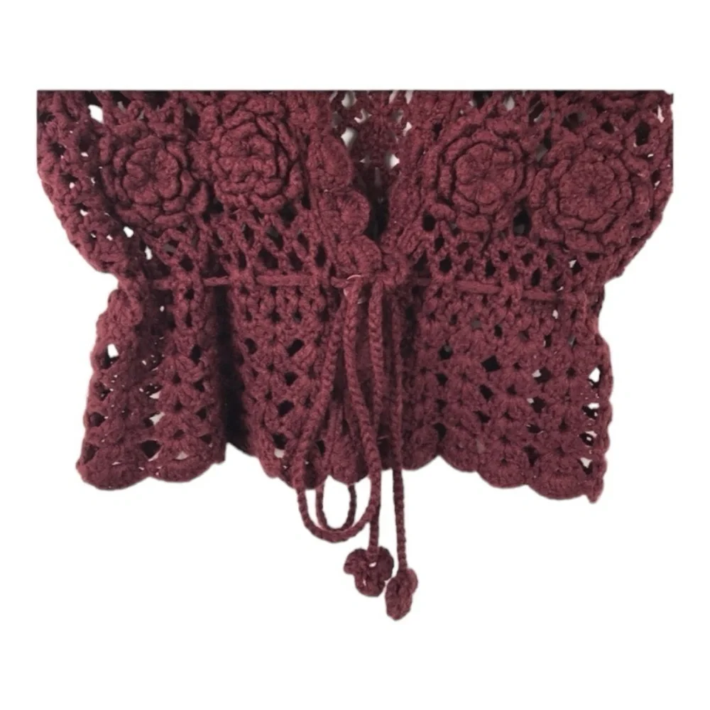 Live and Let Live Crochet Cardigan size L